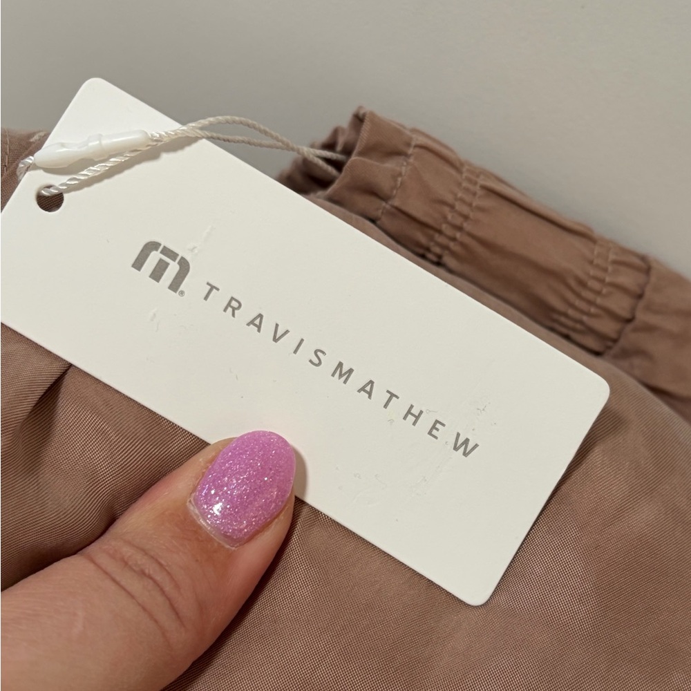 Travis Mathew‎ Chardonnay Sunday Pants NWT size XL in Almondine Wide Leg Flowy - Picture 4 of 13